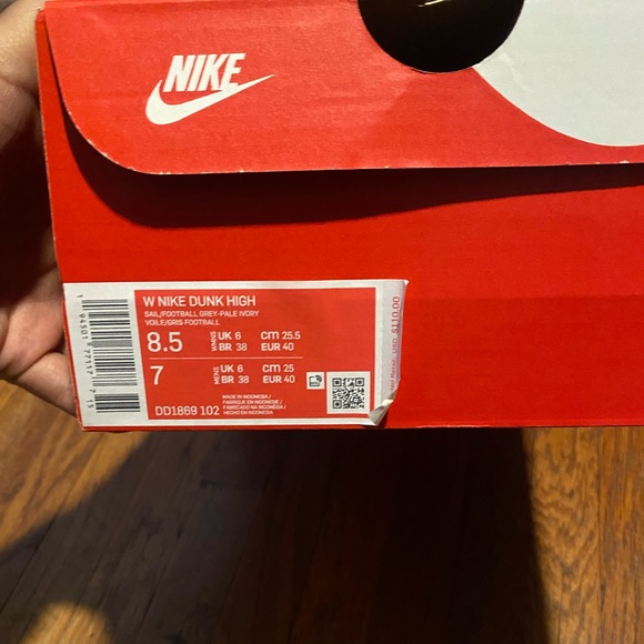 Nike Dunk Hi- Football Grey - Picture 4 of 4